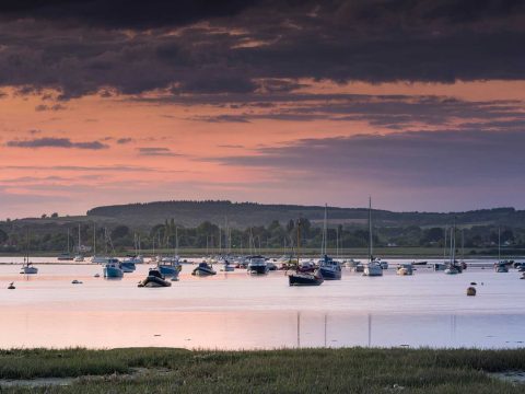 bosham harbour evening sunset