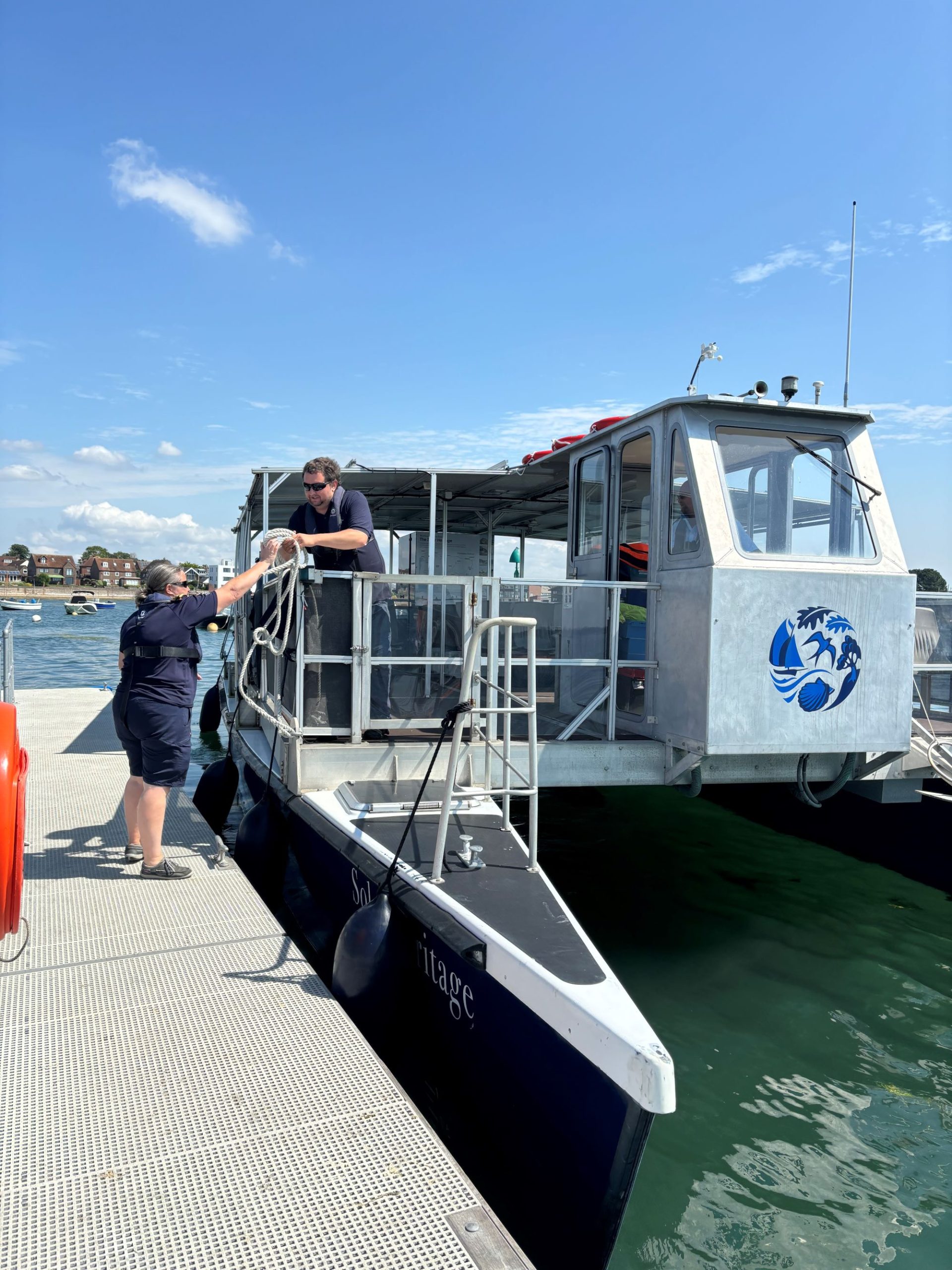 Chichester Harbour Boat Trip - Solar Heritage Casting Off