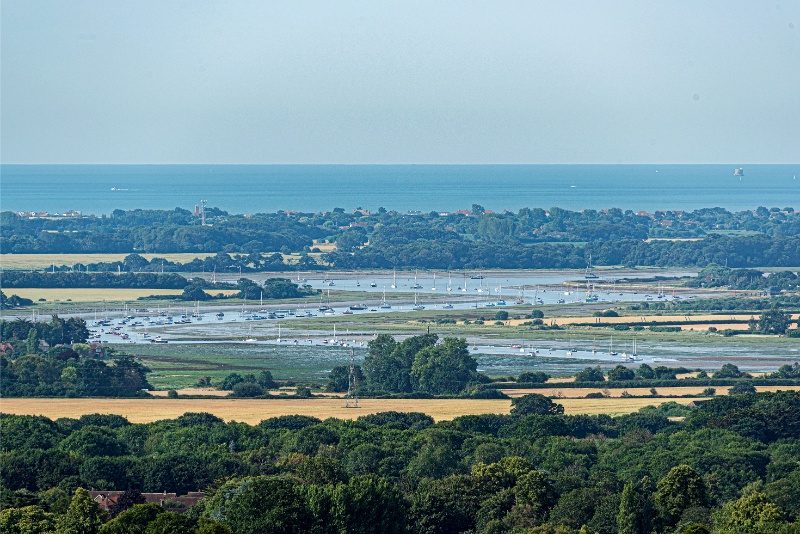 Chicester Harbour from Kingley Vale