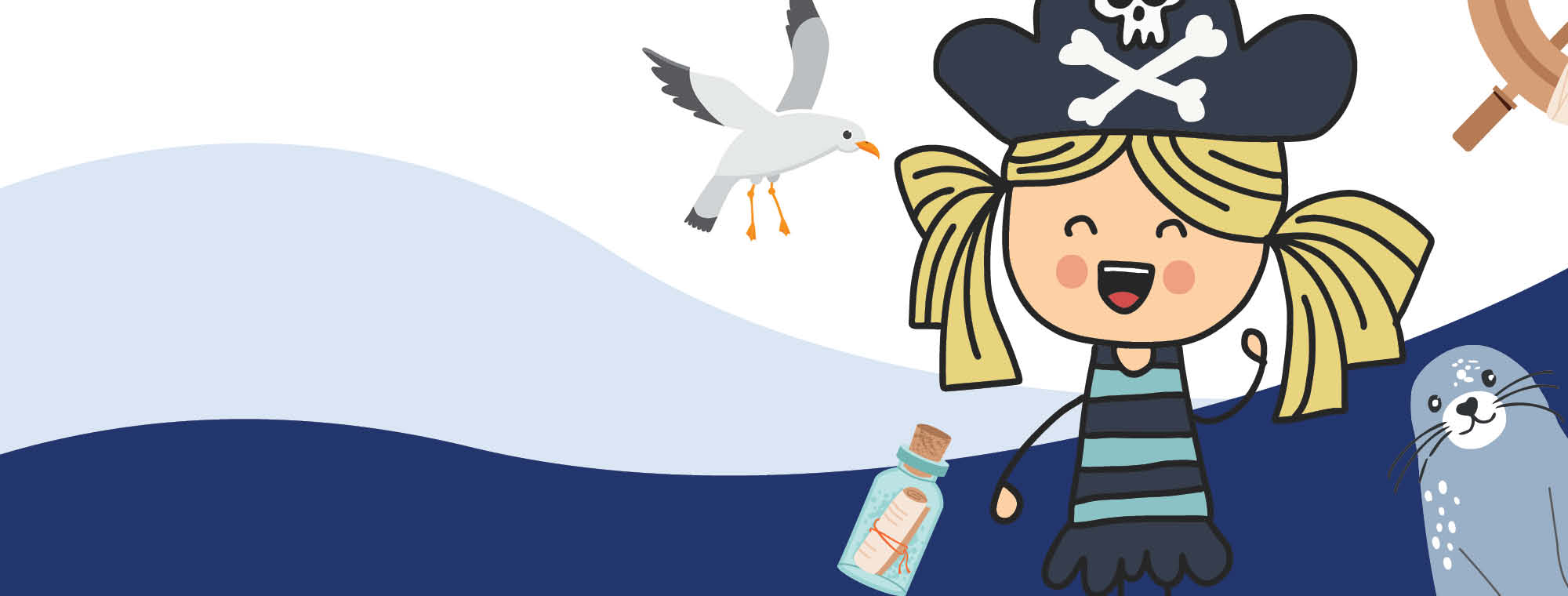 Boat trips kids banner